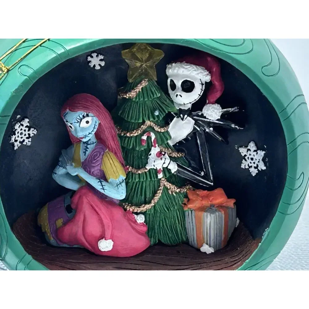 The Nightmare‎ Before Christmas Jack & Sally Light Up Ornament Scene 2024
